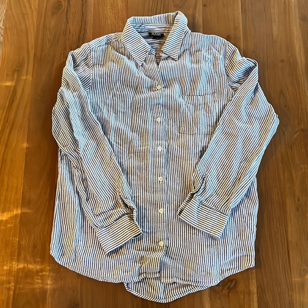 a.n.a. Striped dress shirt